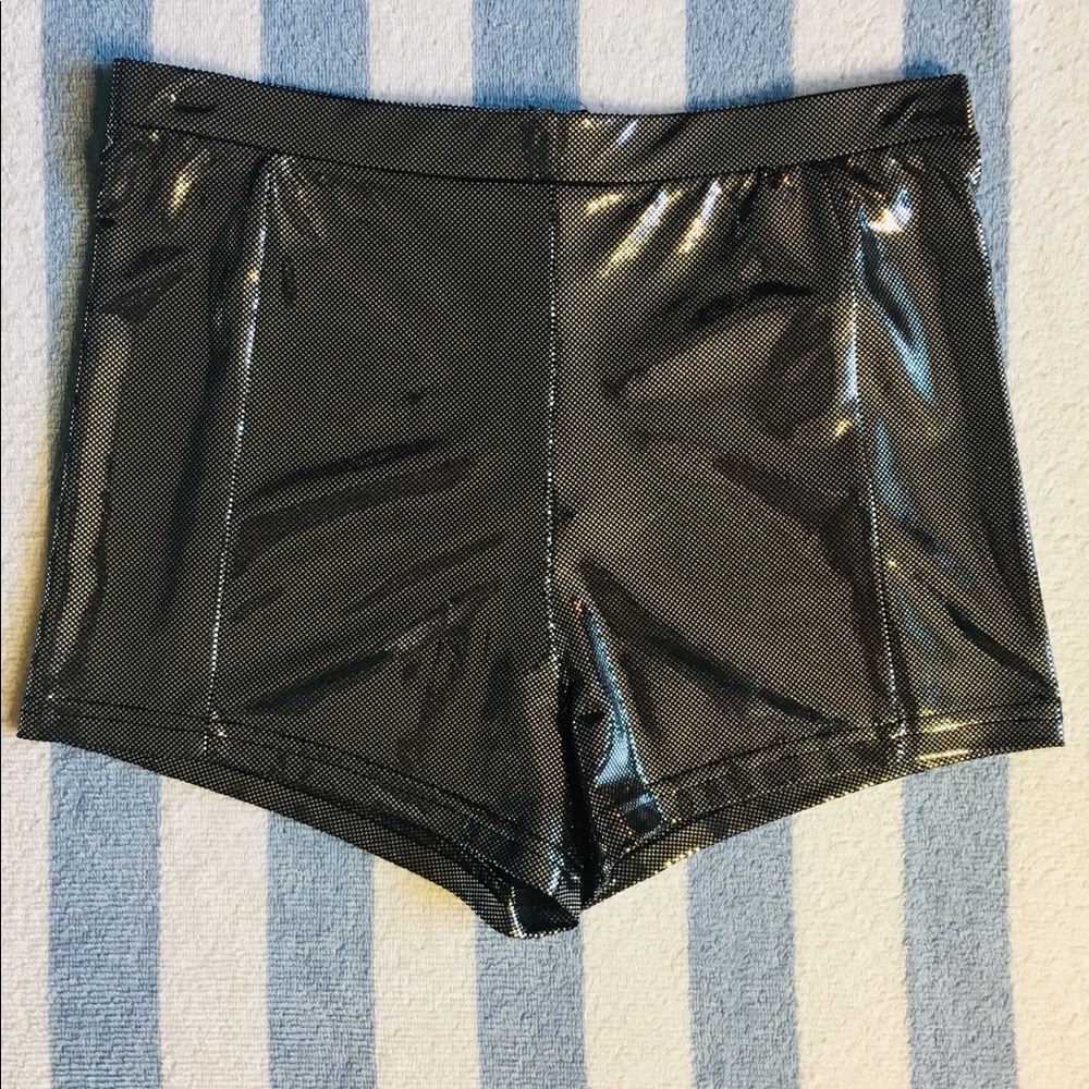 Forever 21 Silver Shorts with Back Zipper